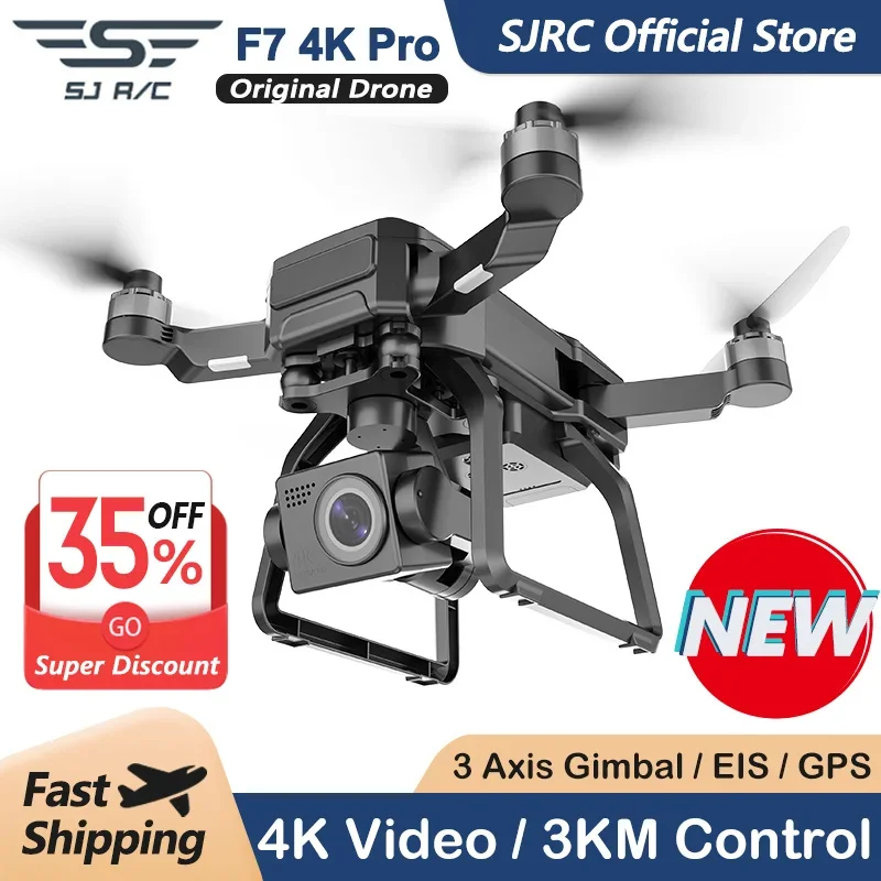 SJRC F7 4K PRO Cámara Drone GP - Drone Camera Professional reseña y precio