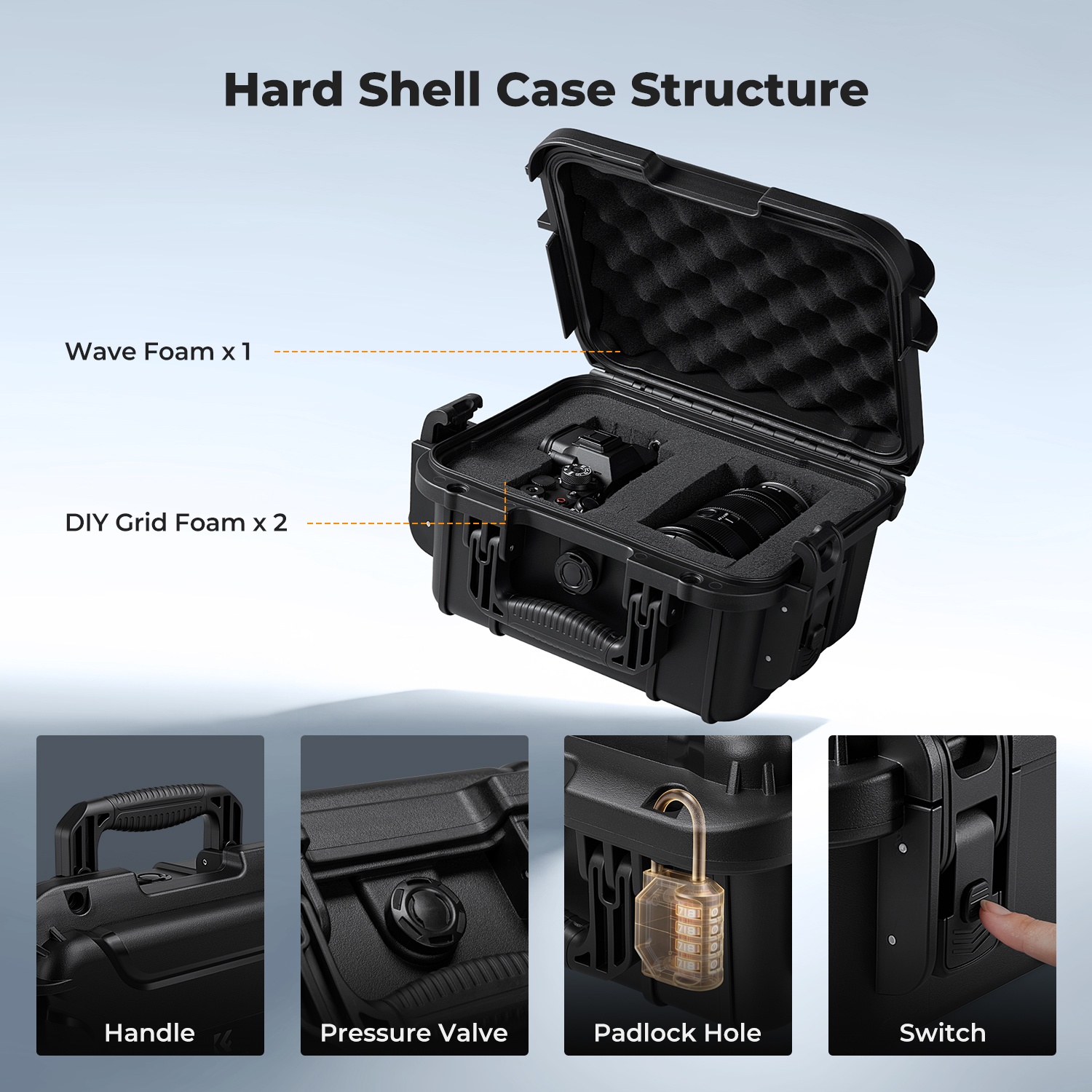 Estuche rígido impermeable IP6 - Drone Camera Case reseña y precio